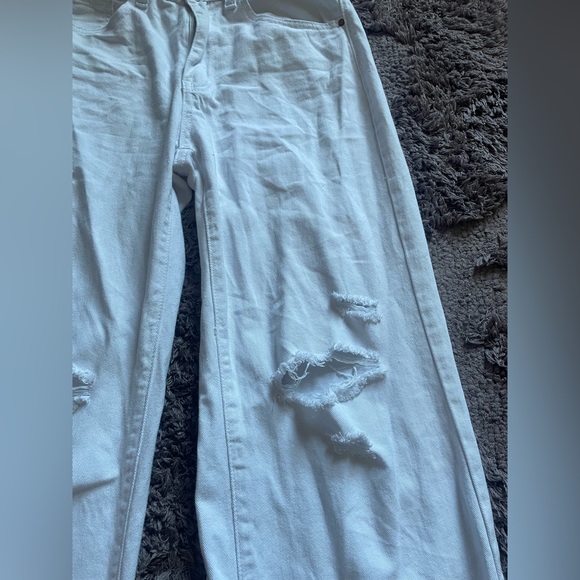 SHEIN White Baggy Jeans with Pockets - Women’s Size Small | US 4 - Picture 4 of 9